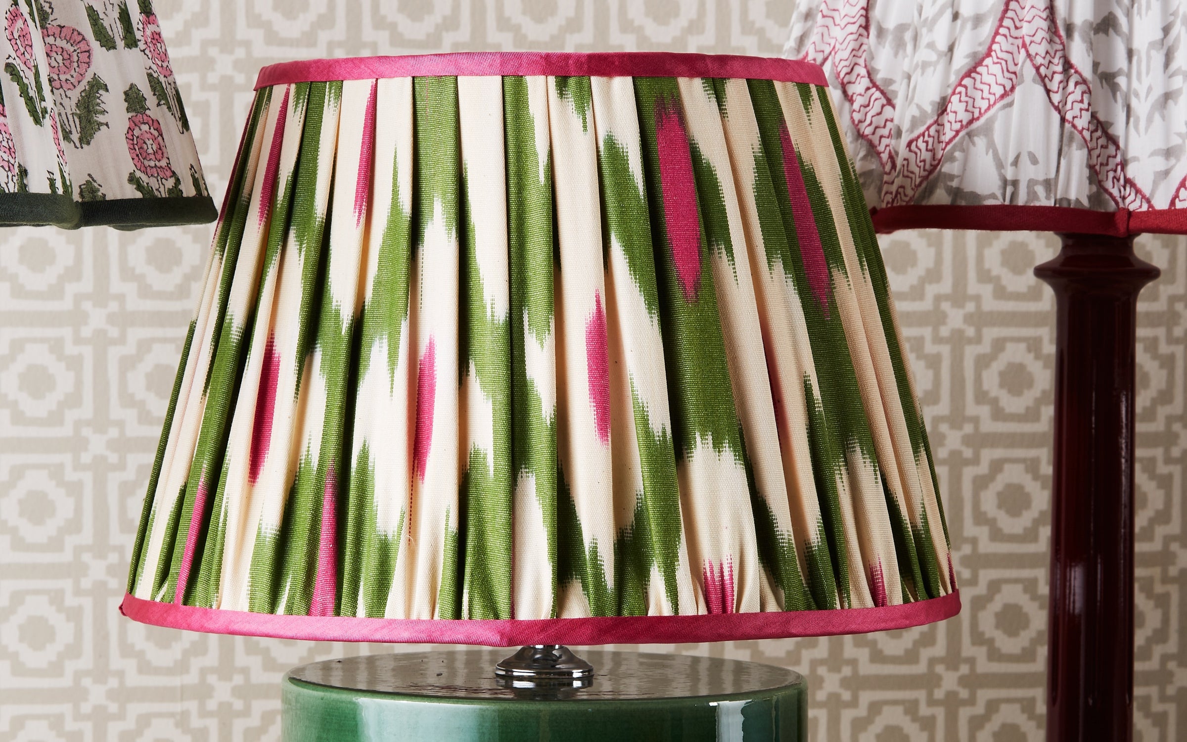 Ikat Lampshades
