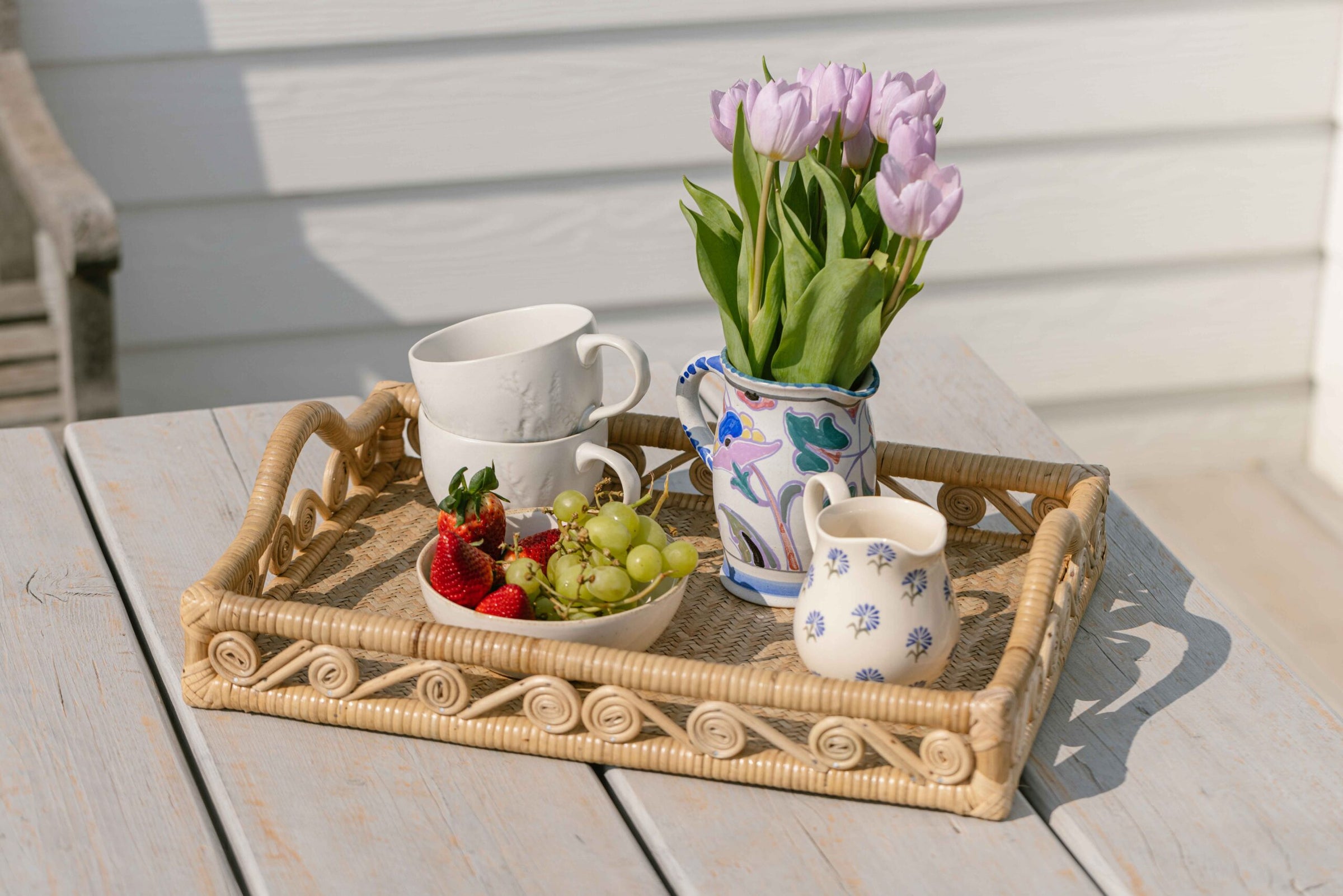 Rattan & Wicker Trays