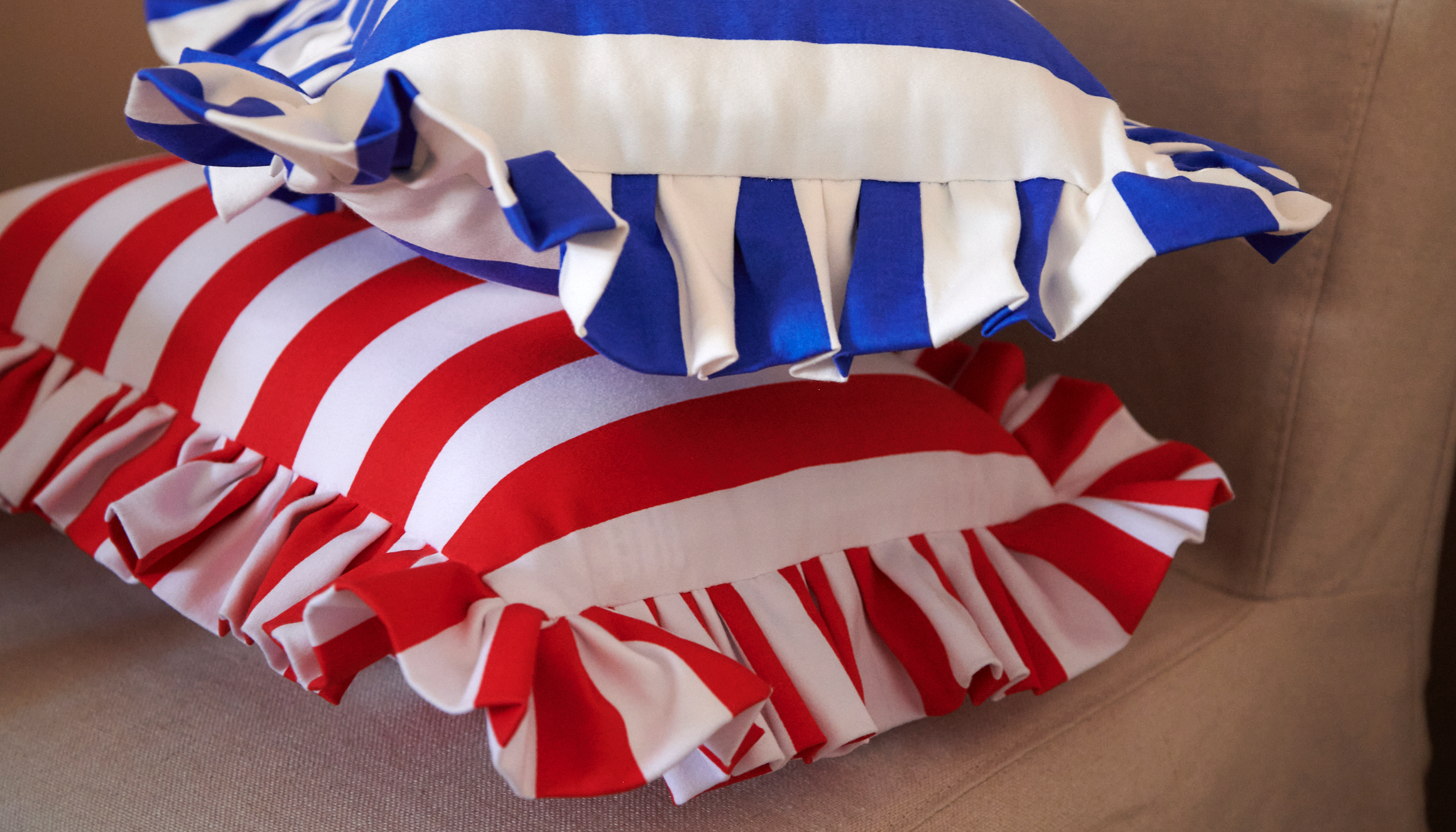 Ruffled Cushions