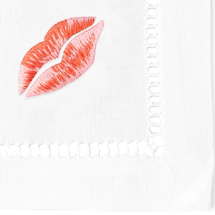 Diva Embroidered Cocktail Napkins