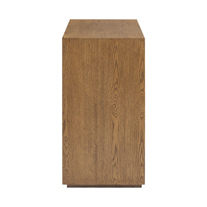 Charlton Ribbed Walnut Chest Of Drawers