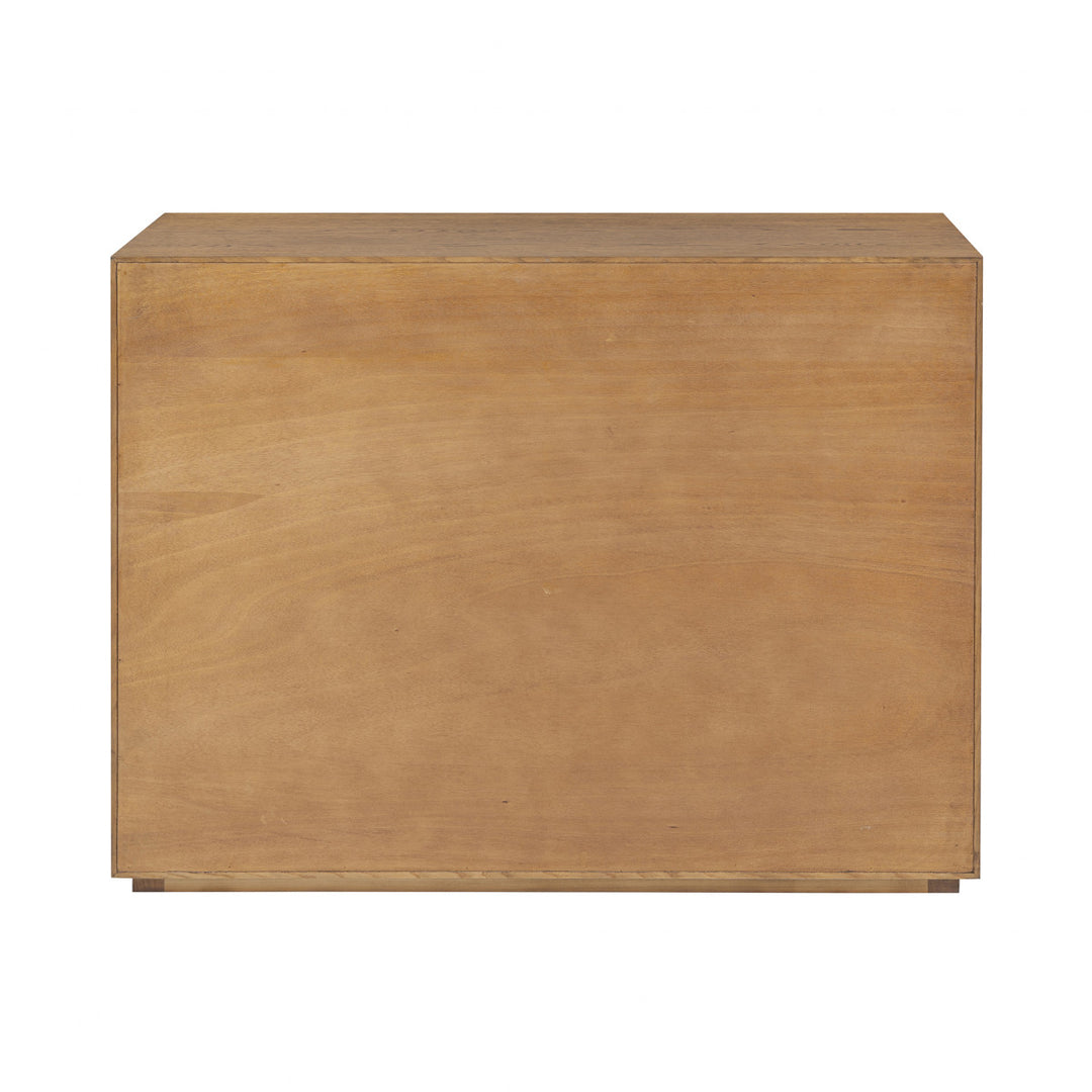 Charlton Ribbed Walnut Chest Of Drawers