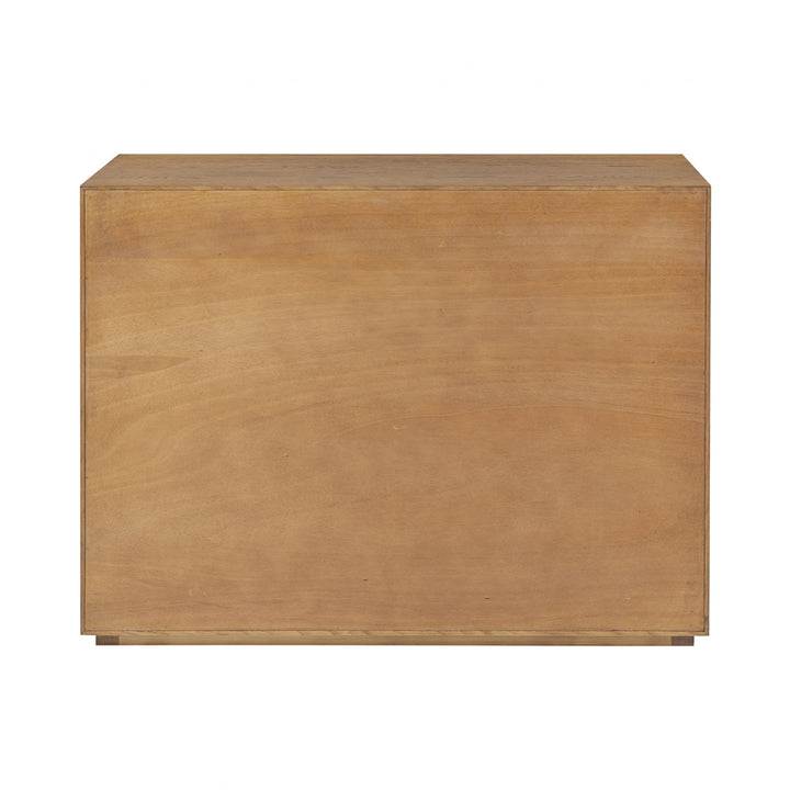 Charlton Ribbed Walnut Chest Of Drawers