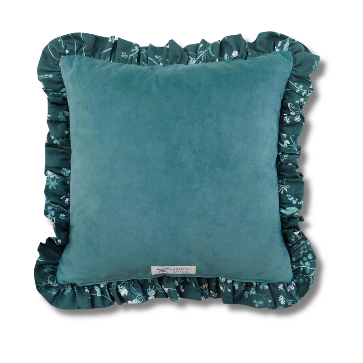 Botanica Ruffled Cushion - Woodland Green