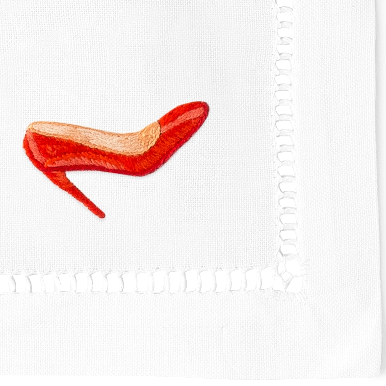 Diva Embroidered Cocktail Napkins