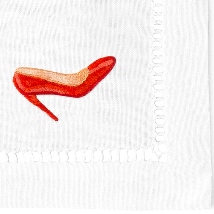Diva Embroidered Cocktail Napkins