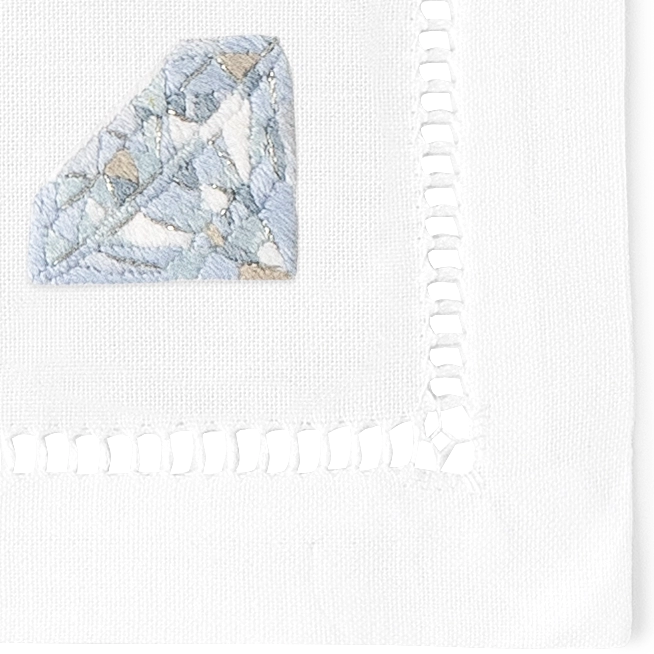 Diva Embroidered Cocktail Napkins