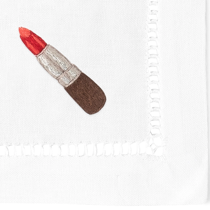Diva Embroidered Cocktail Napkins