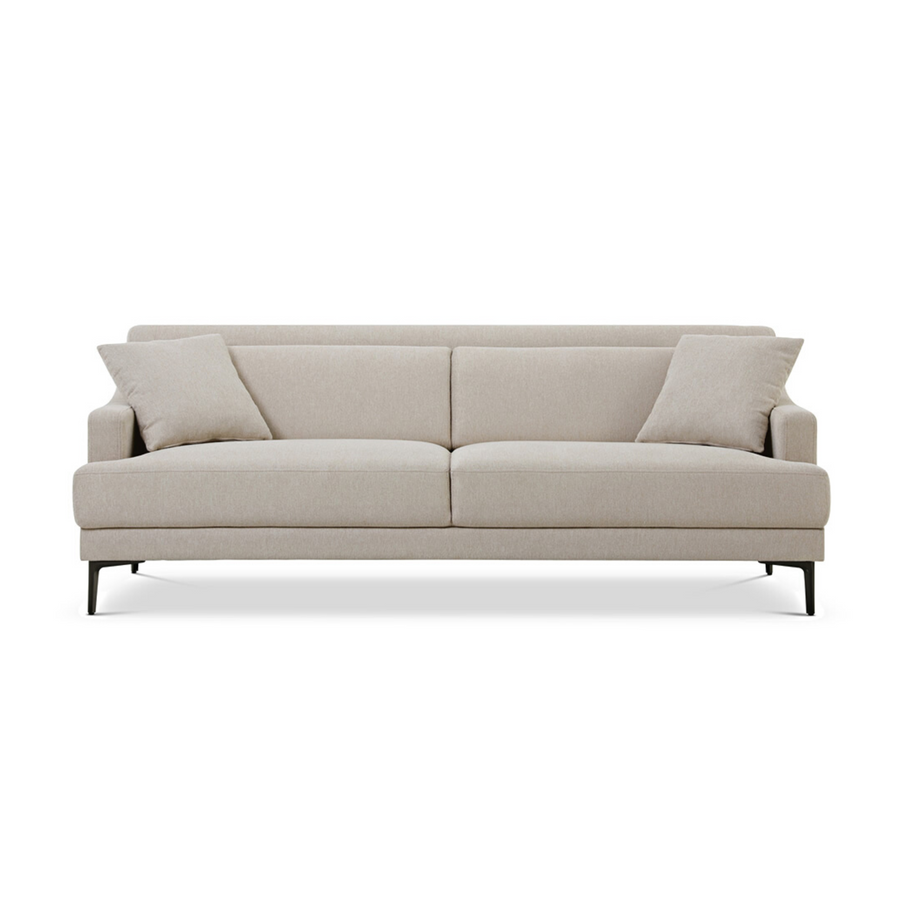 Astoria Cream Fabric Upholstered Sofa