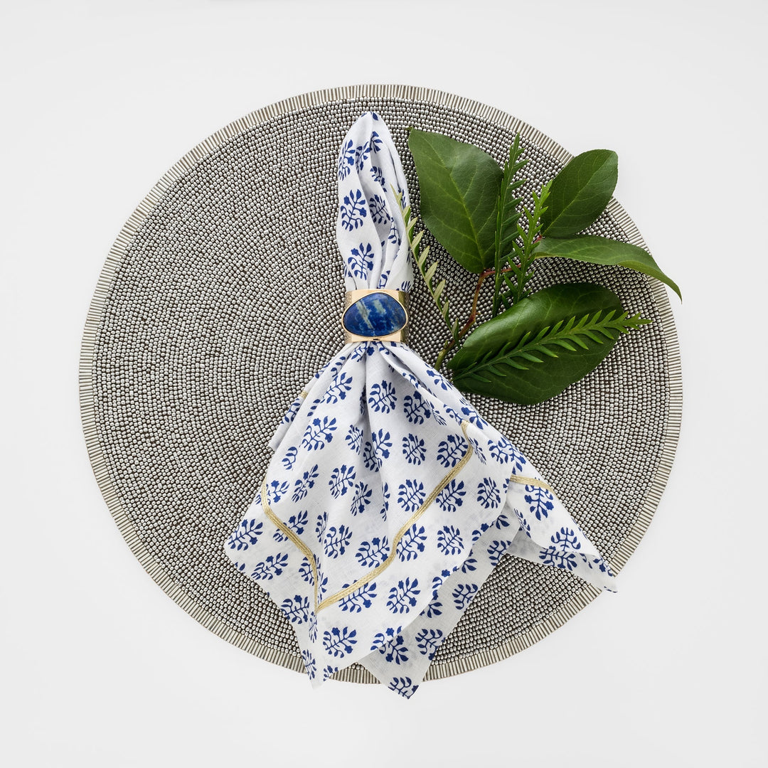 Silver Hand Beaded Placemat