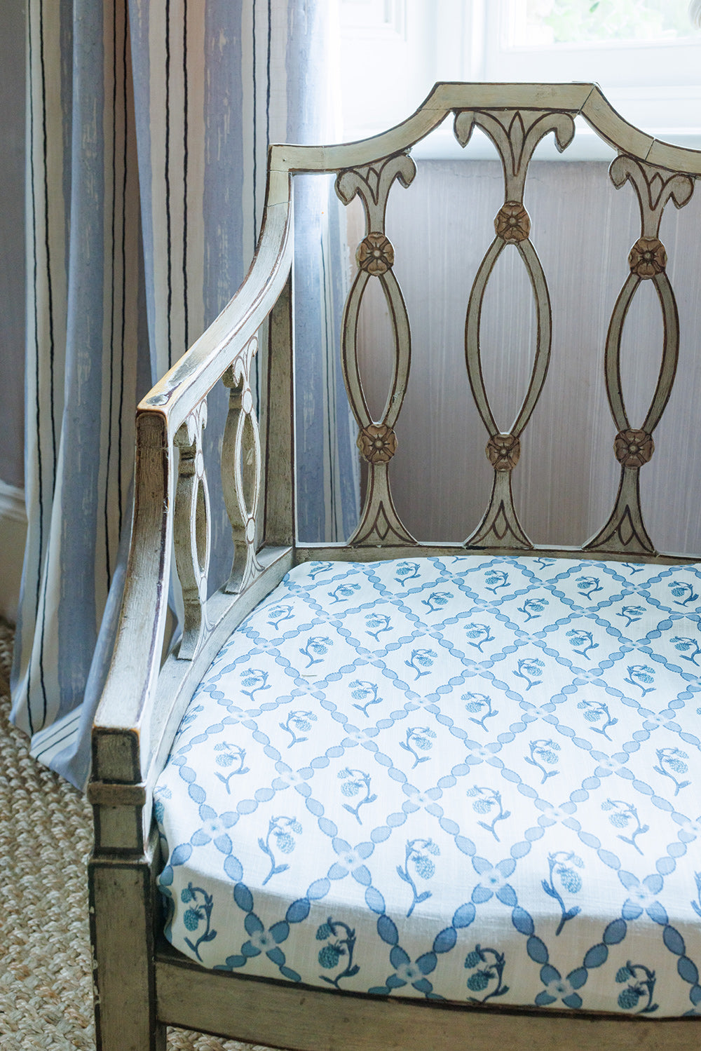 Wild Strawberry Trellis Fabric