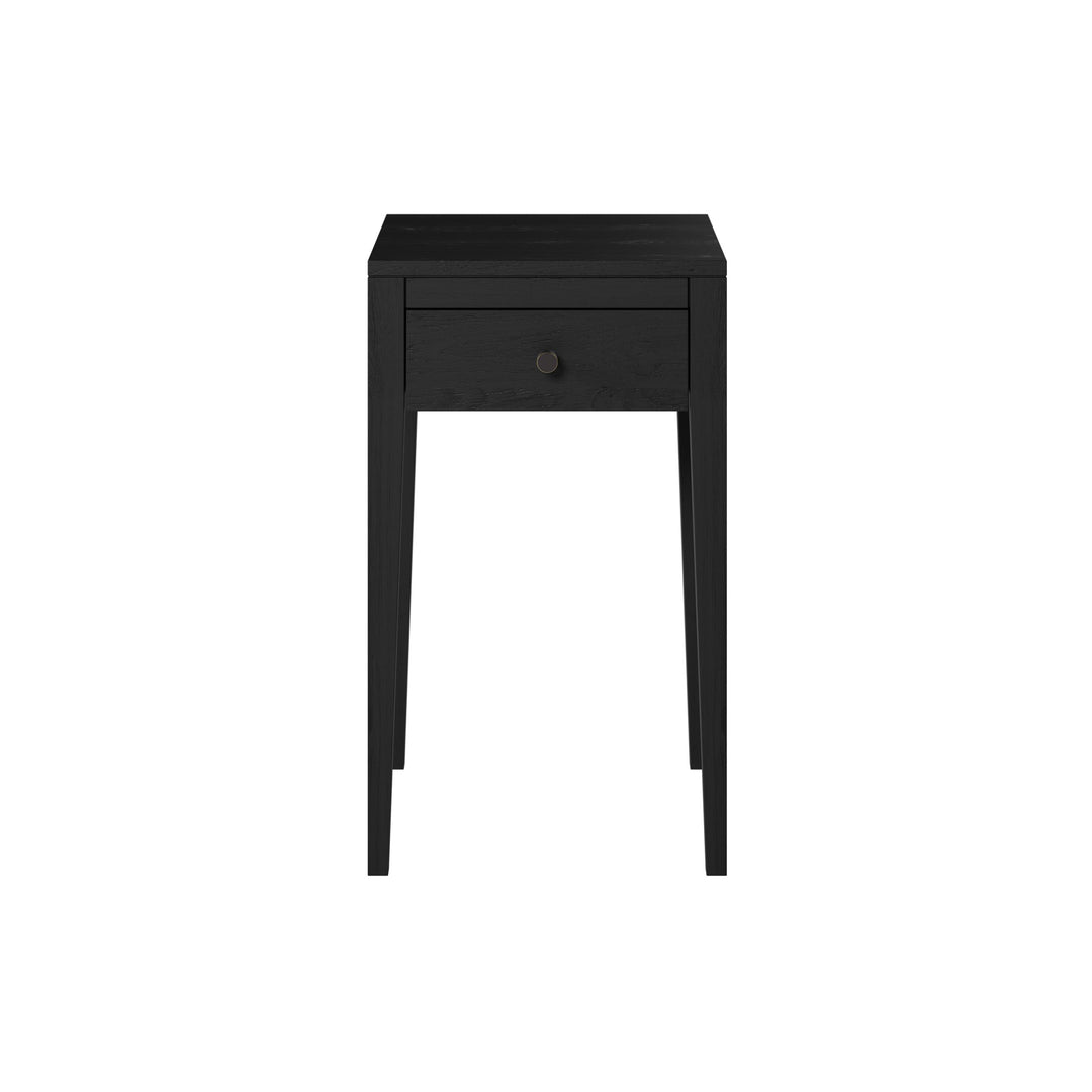 Radford 1-Drawer Bedside Table - Black