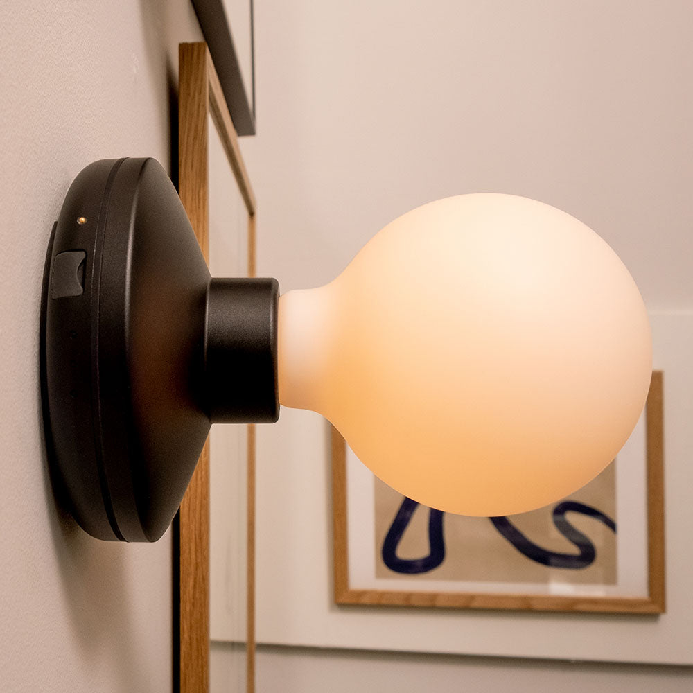 Bee Wall Light - Black Frosted