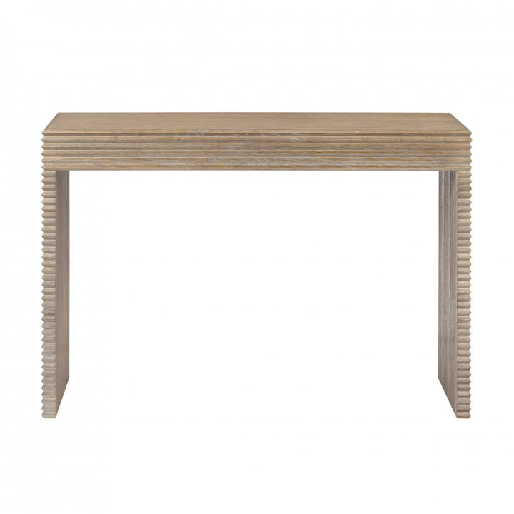 Wickham Ribbed Oak Console Table