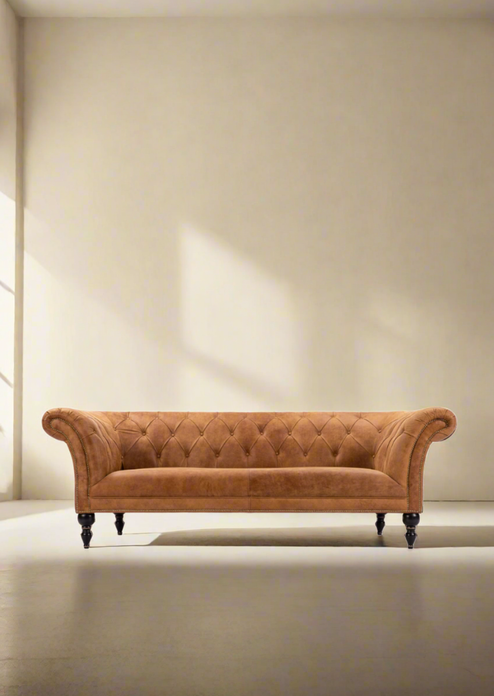 Chesterfield Sofa - Camel Leather
