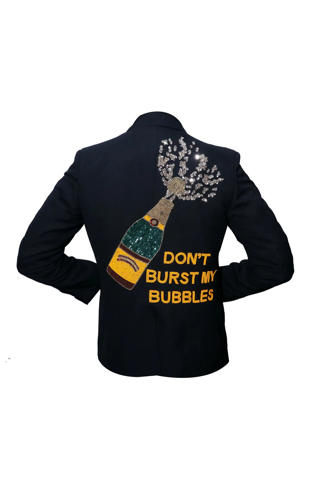 "Don't Burst My Bubbles" Beaded Blazer
