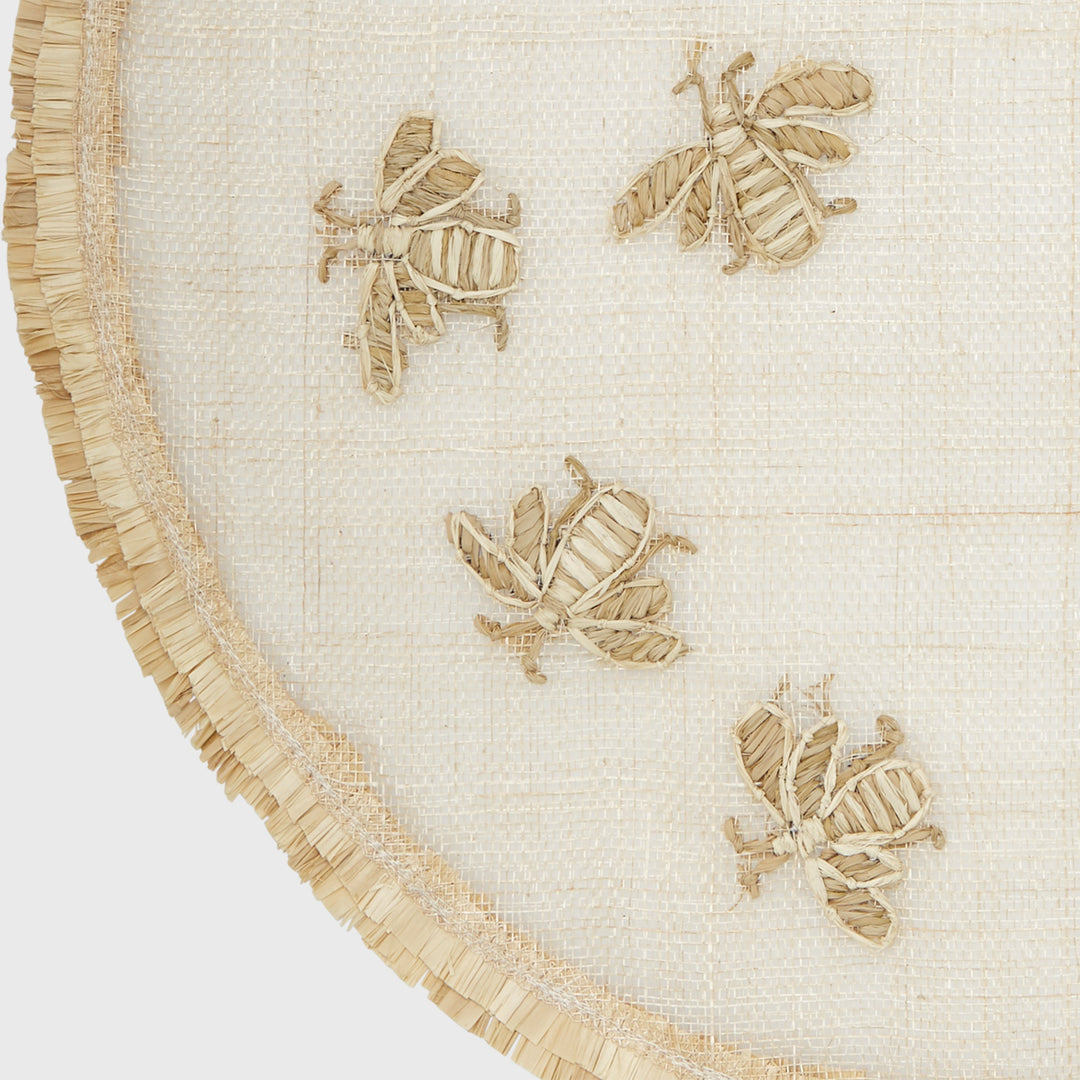 Straw Bee Placemat, Set of Four