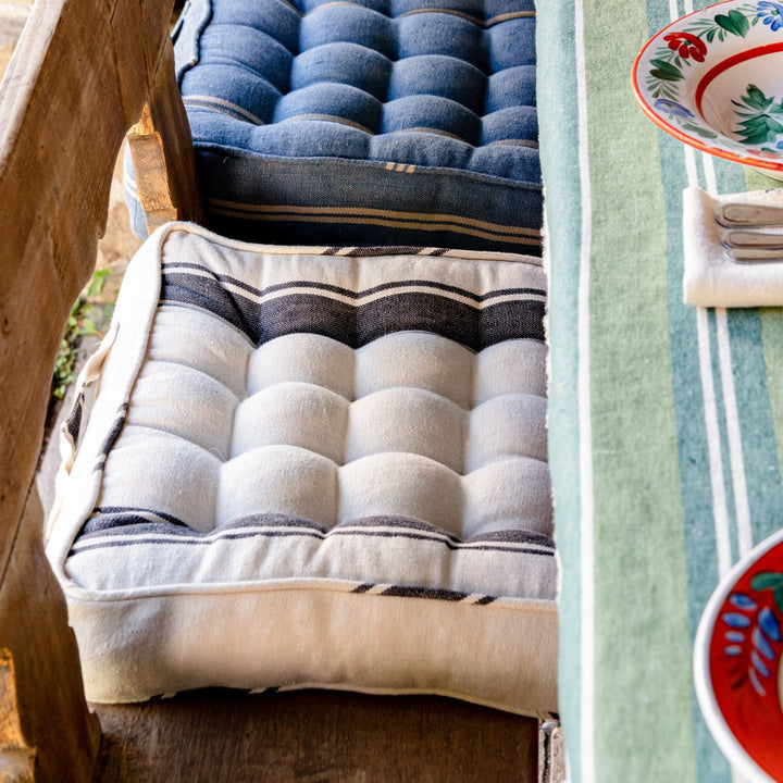 Hajdu Stripe Linen Chair Cushion