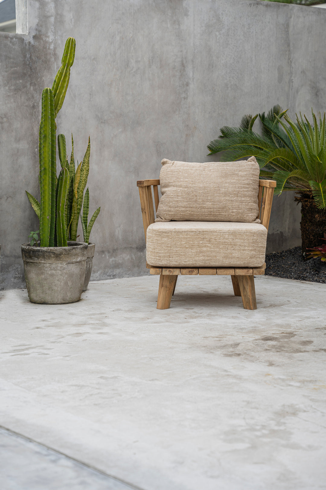 Malawi Accent Chair - Natural Beige