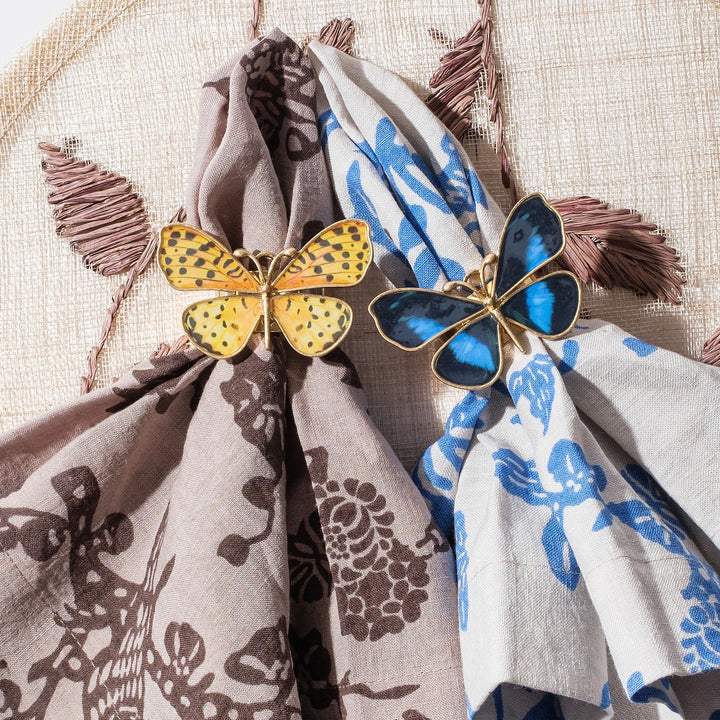 Straw Leaf Placemat, Brown, Set of Four