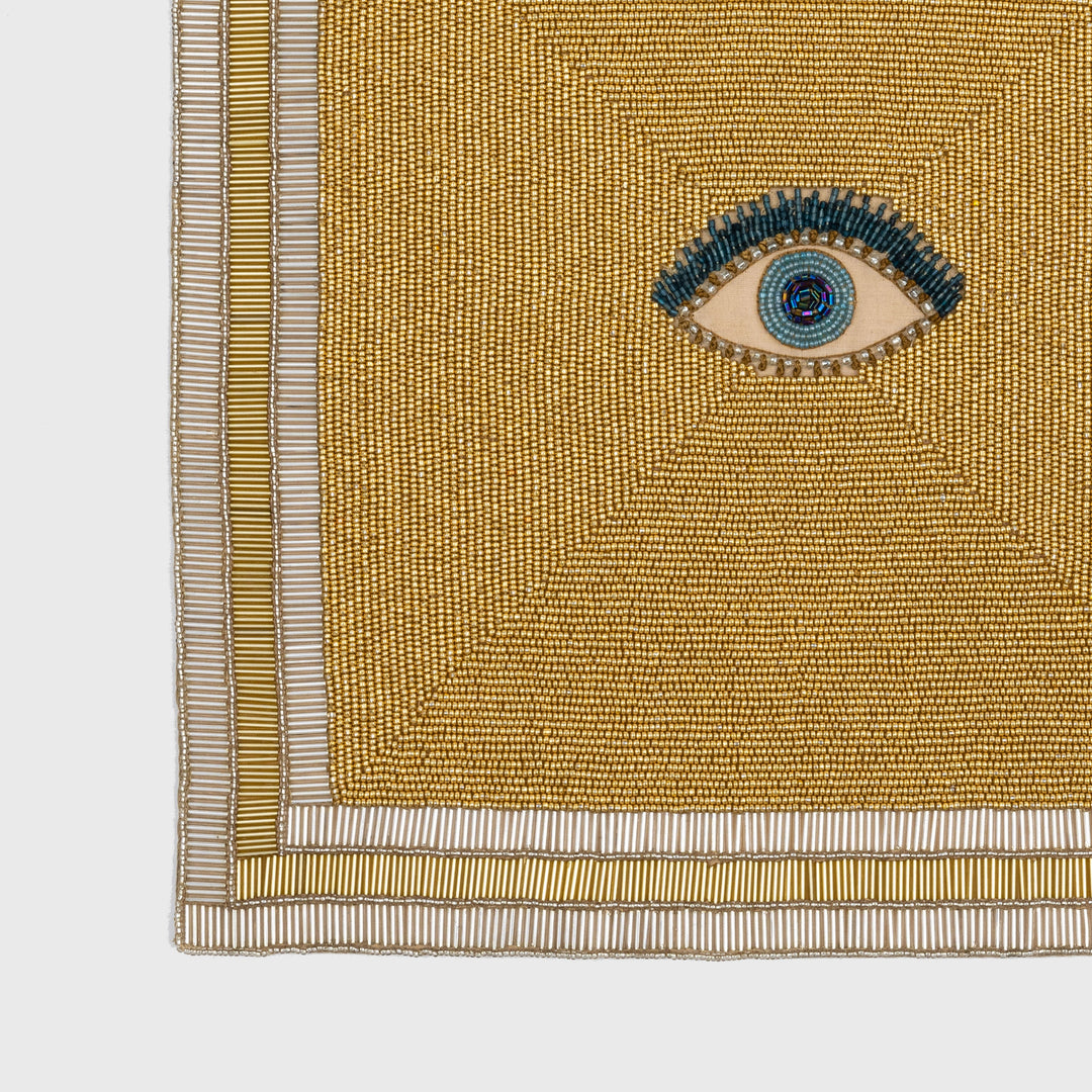 Evil Eye Hand Beaded Placemat