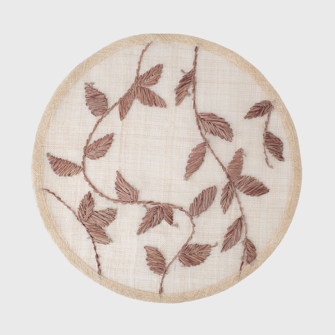 Straw Leaf Placemat, Brown, Set of Four