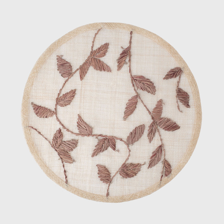 Straw Leaf Placemat, Brown, Set of Four