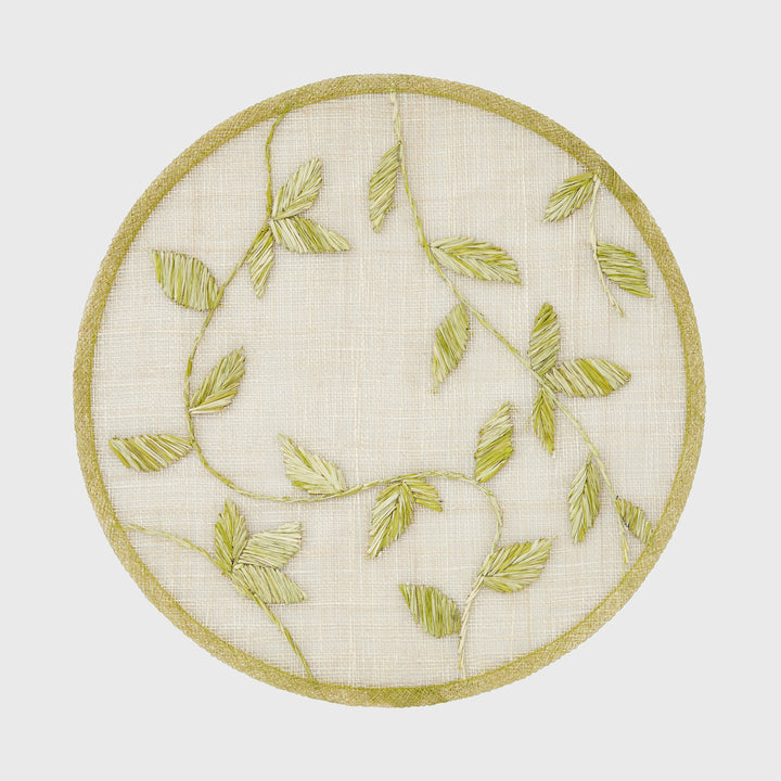 Straw Leaf Placemat, Citrus, Set of Four