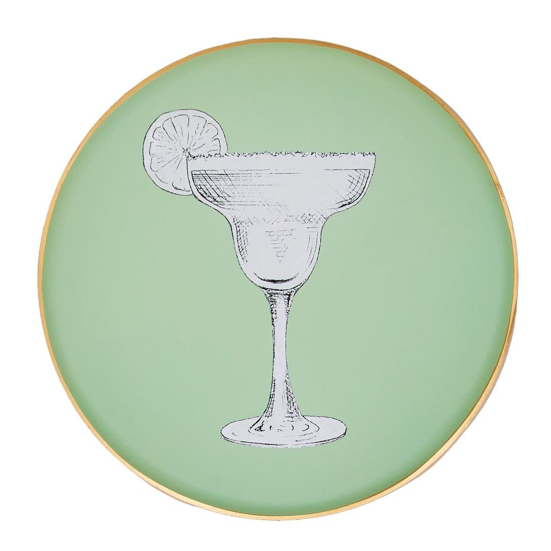 Glass Cocktail Coasters - Set of 4