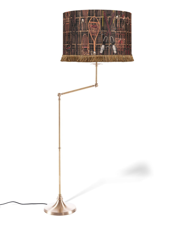 Vintage Skiing Linen Lampshade