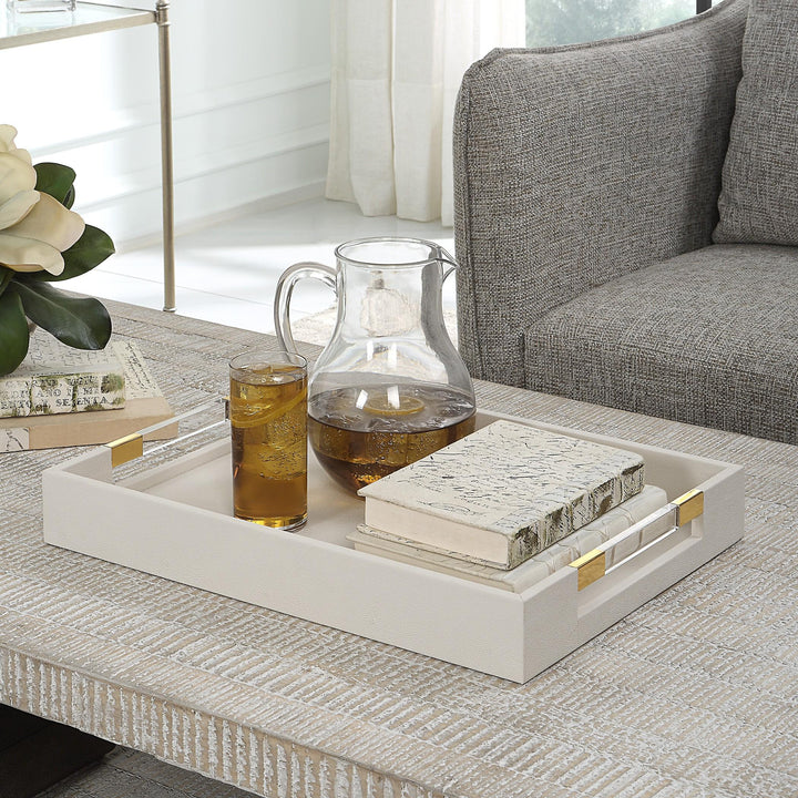 Wessex Tray - Ivory Shagreen