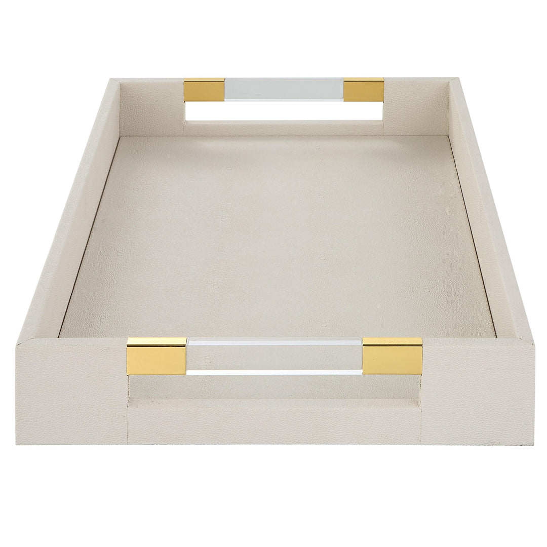 Wessex Tray - Ivory Shagreen