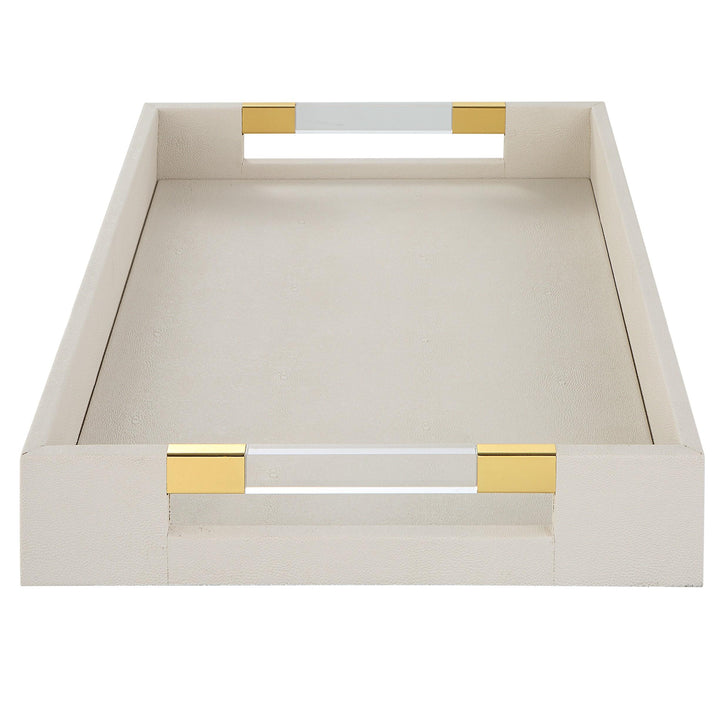 Wessex Tray - Ivory Shagreen