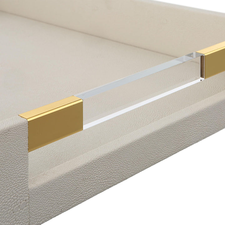 Wessex Tray - Ivory Shagreen