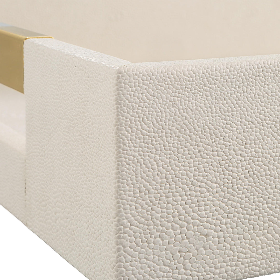 Wessex Tray - Ivory Shagreen