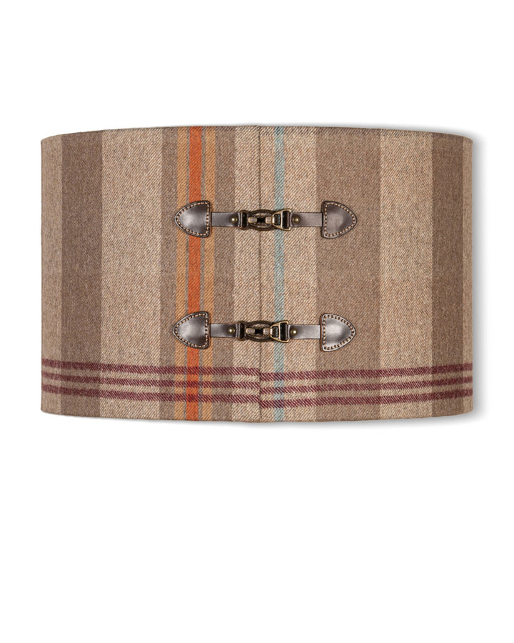Chalet Wool Leather Buckles Lampshade