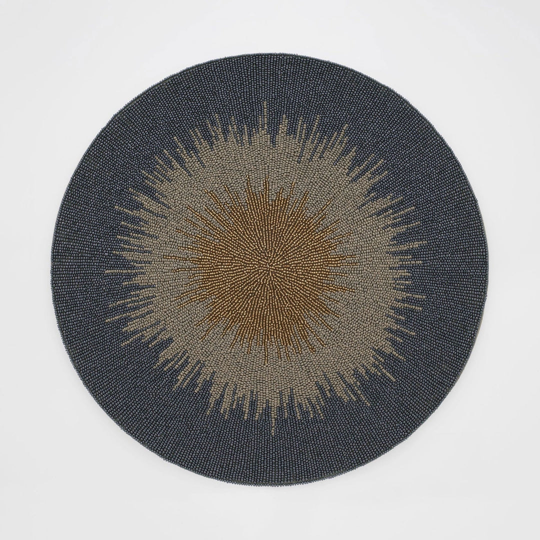 Ombre Hand Beaded Placemat, Indigo