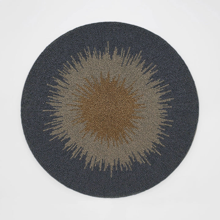 Ombre Hand Beaded Placemat, Indigo