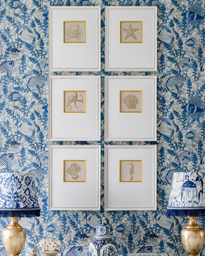 Mediterranean Gems Framed Linen Art Prints
