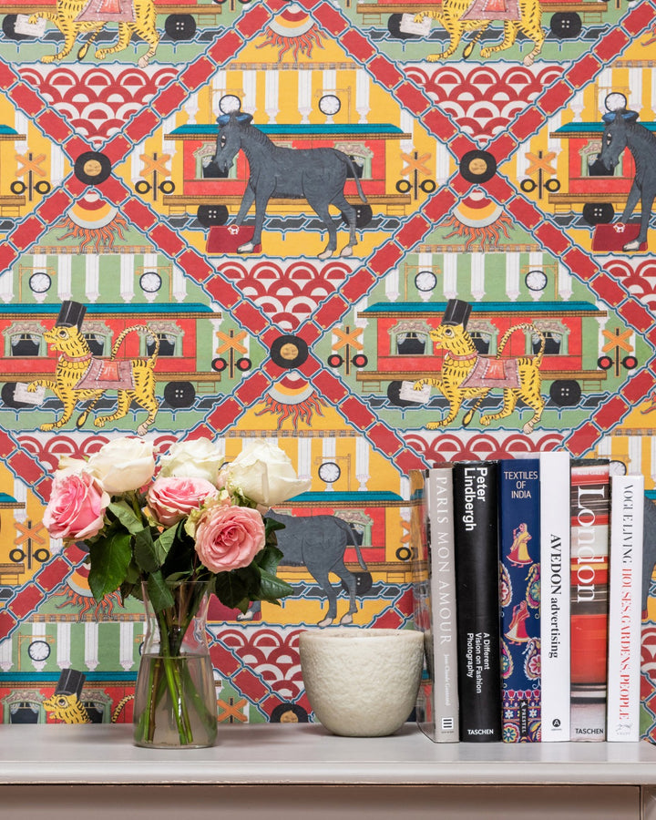 Gare Du Nord Wallpaper - Lemon | Orient Express Collection
