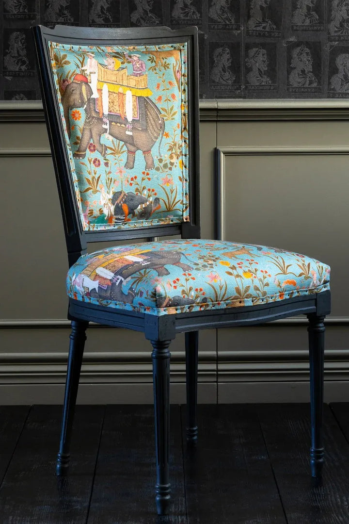 Provence Chair - Hindustan Aquamarine Linen