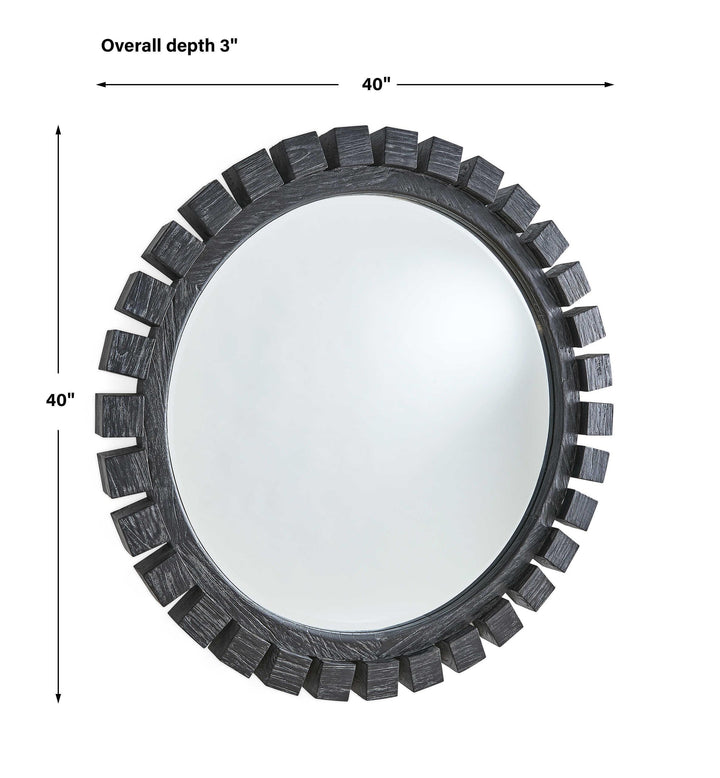 Around The Block Mirror - Ebony