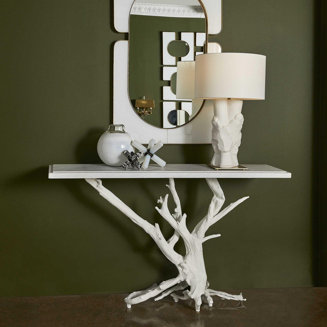 Big Sur Console Table - Matte White