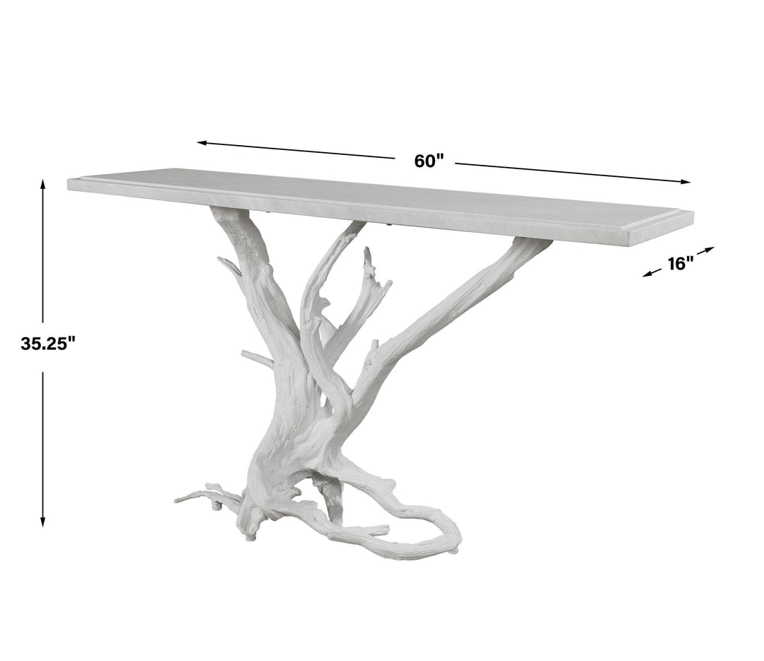 Big Sur Console Table - Matte White