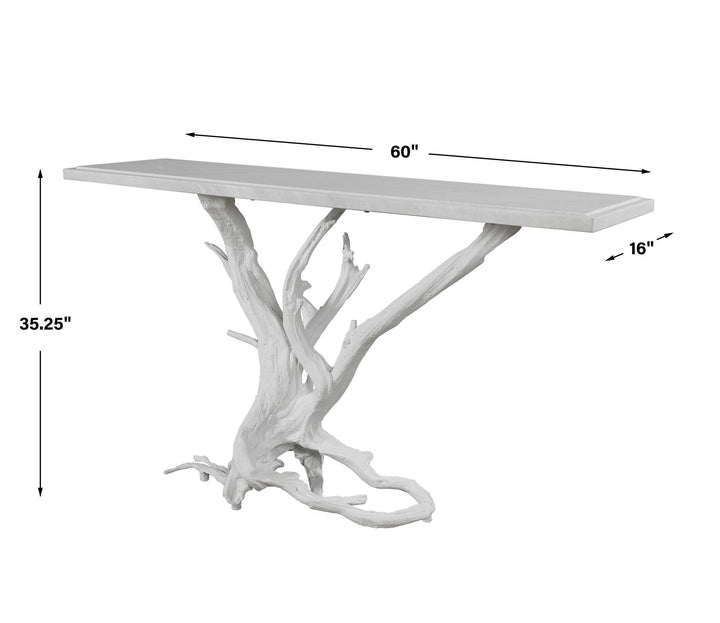 Big Sur Console Table - Matte White