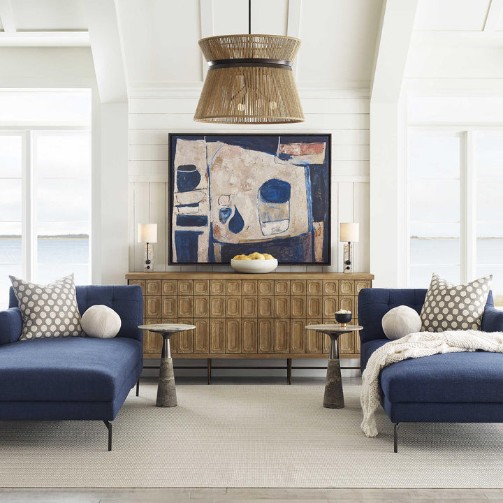 James Kerr Framed Canvas, "Blue Tableau"