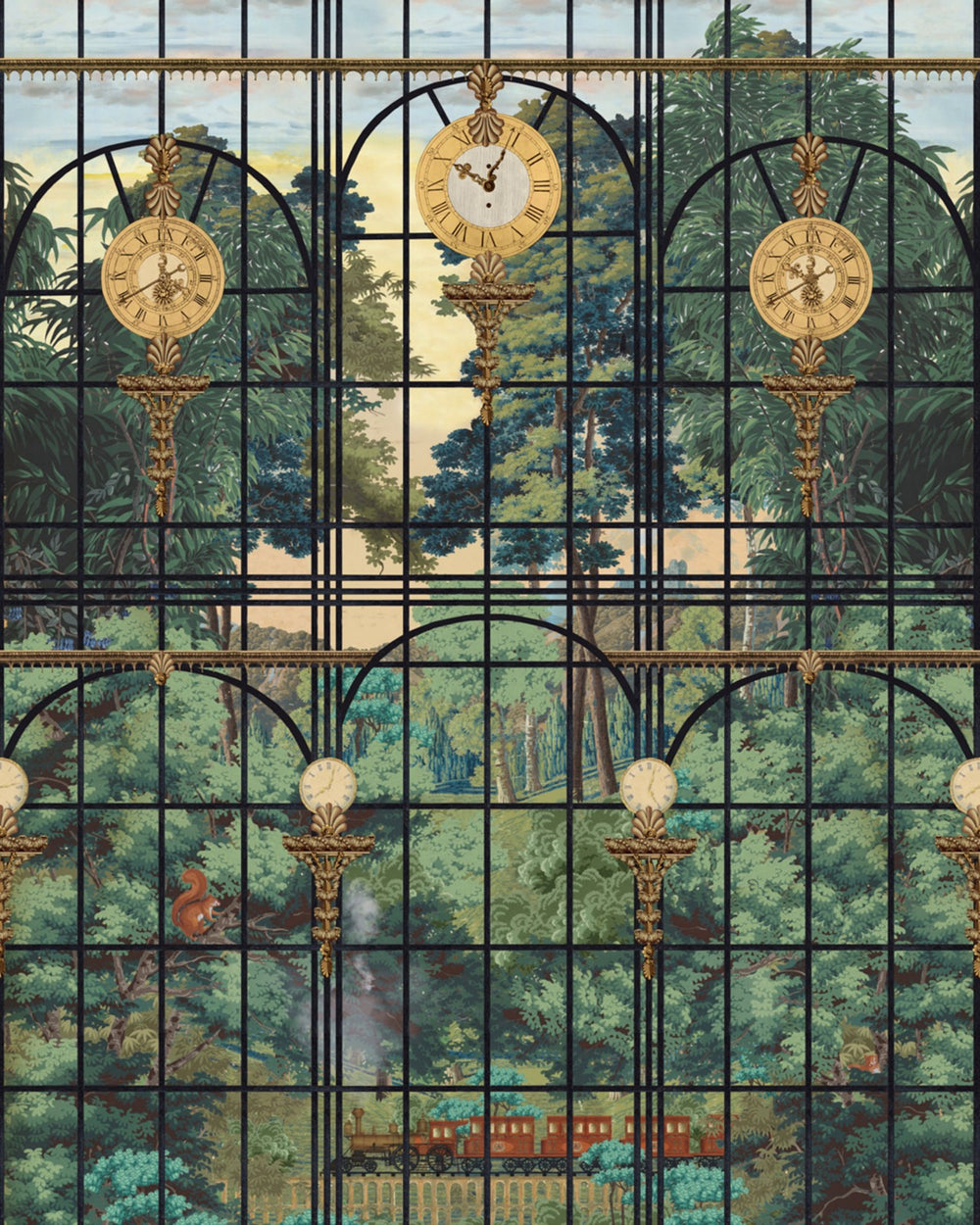 The Station View Wallpaper | Orient Express Collection
