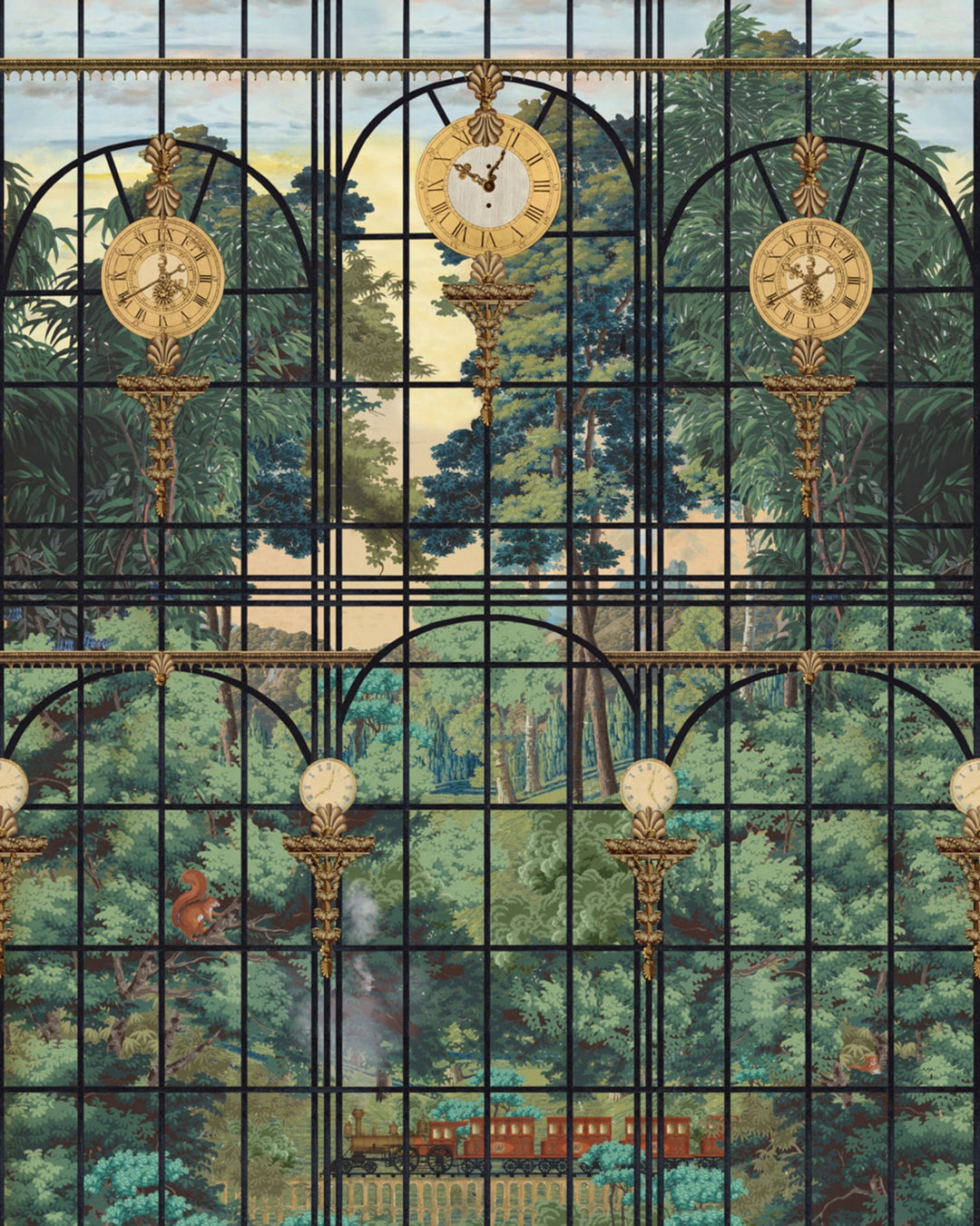 The Station View Wallpaper | Orient Express Collection