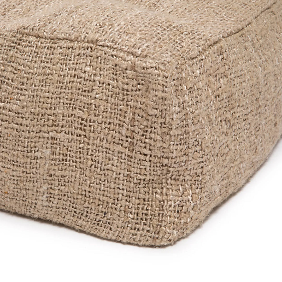 Farah Cotton Pouffe - Beige