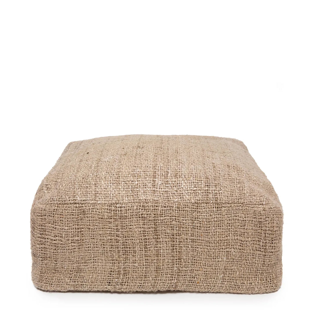 Farah Cotton Pouffe - Beige